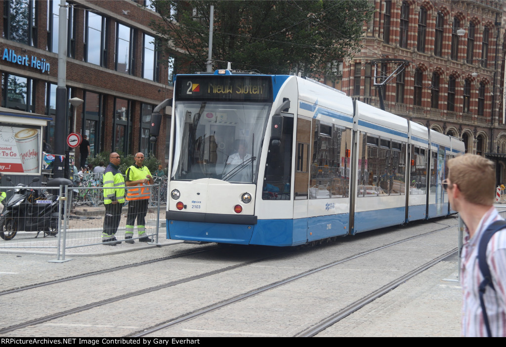 GVD 2103 - Amsterdam Tram #2 Route